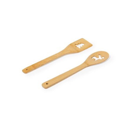 Set Cuisine Hellen : Ustensiles Festifs en Bambou