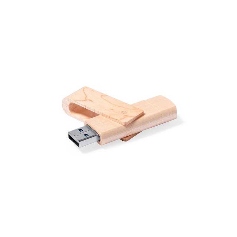 Clé USB Personnalisable 16 Go Kluivert Matières : bois cadeau entreprise pas cher