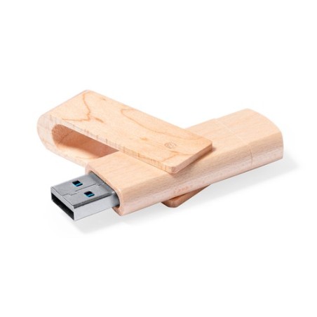 Clé USB Personnalisable 16 Go Kluivert Matières : bois cadeau entreprise pas cher