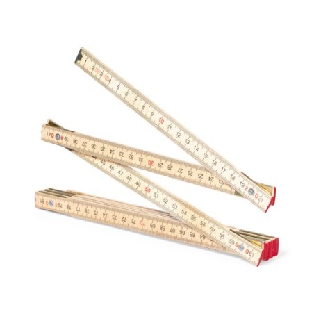 Règle Medil Pliable en Bois Naturel - 2m Personnalisé