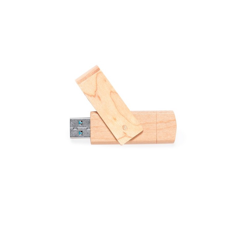 Clé USB Personnalisable 16 Go Kluivert Matières : bois goodies publicitaire événementiel