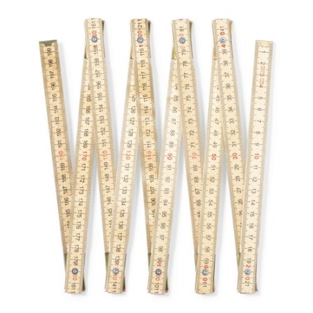 Règle Medil Pliable en Bois Naturel - 2m Personnalisé