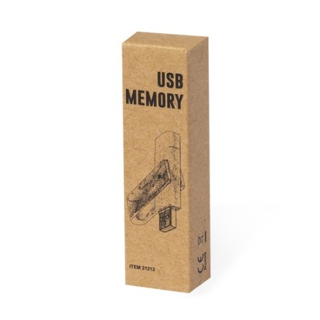Clé USB Personnalisable 16 Go Kluivert Matières : bois marquage laser ultra précis