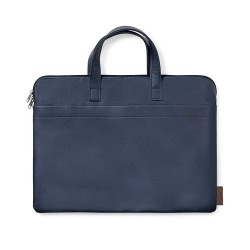 Porte-Documents Éco-responsable Personnalisé et Élégant Poirel à prix réduit Matières : cuir recyclé Couleurs : bleu marine
