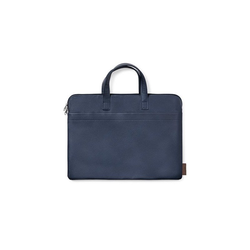 Porte-Documents Éco-responsable Personnalisé et Élégant Poirel à prix réduit Matières : cuir recyclé Couleurs : bleu marine