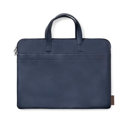 Porte-Documents Éco-responsable Personnalisé et Élégant Poirel à prix réduit Matières : cuir recyclé Couleurs : bleu marine