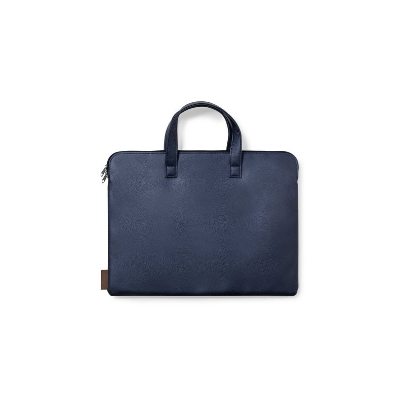 Porte-Documents Éco-responsable Personnalisé et Élégant Poirel à prix réduit Matières : cuir recyclé Couleurs : bleu marine marq