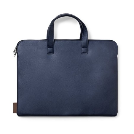 Porte-Documents Éco-responsable Personnalisé et Élégant Poirel à prix réduit Matières : cuir recyclé Couleurs : bleu marine marq