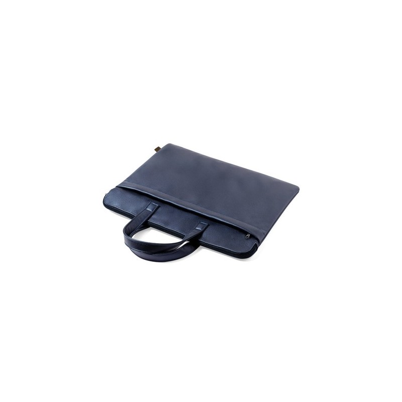 Porte-Documents Éco-responsable Personnalisé et Élégant Poirel à prix réduit Matières : cuir recyclé Couleurs : bleu marine pers
