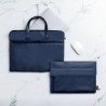 Porte-Documents Éco-responsable Personnalisé et Élégant Poirel à prix réduit Matières : cuir recyclé Couleurs : bleu marine good