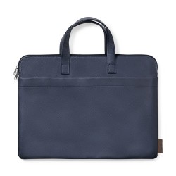 Porte-Documents Éco-responsable Personnalisé et Élégant Poirel à prix réduit Matières : cuir recyclé Couleurs : bleu marine good