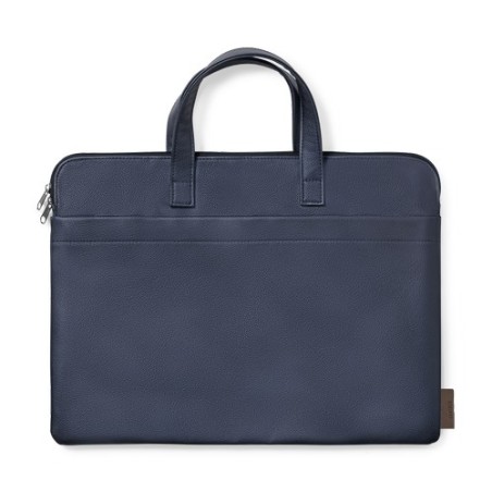 Porte-Documents Éco-responsable Personnalisé et Élégant Poirel à prix réduit Matières : cuir recyclé Couleurs : bleu marine good