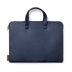 Porte-Documents Éco-responsable Personnalisé et Élégant Poirel à prix réduit Matières : cuir recyclé Couleurs : marron impressio