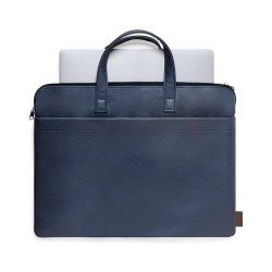 Porte-Documents Éco-responsable Personnalisé et Élégant Poirel à prix réduit Matières : cuir recyclé Couleurs : marron impressio