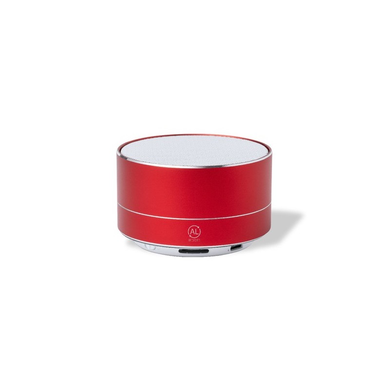 Haut-Parleur Éco-responsable Bluetooth Personnalisé Skind pas cher Matières : aluminium recyclé  Couleurs : argenté cadeau colla