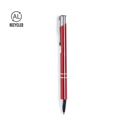 Stylo Éco-responsable et Élégant Personnalisé pas cher - Luggins Matières : aluminium recyclé  Couleurs : argenté impression hau