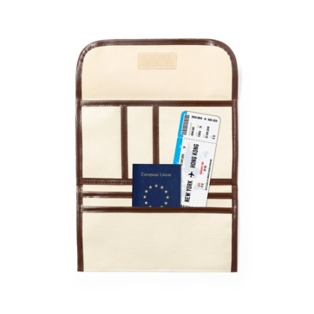 Porte-Documents Voyage Fonctionnel Élégant Farrel Matières : polyester Couleurs : naturel impression haute définition