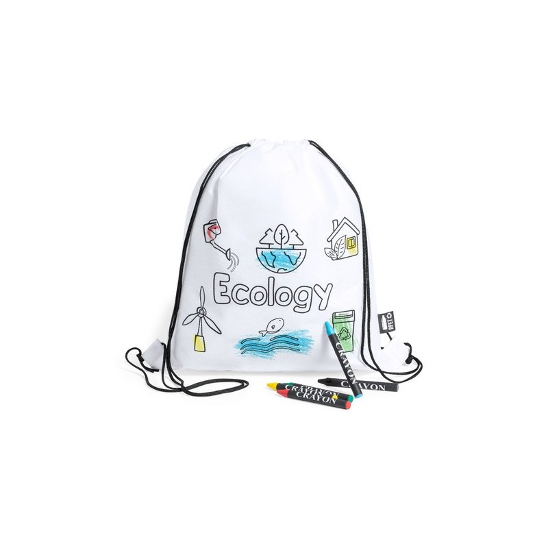 Sac à Dos Éco-responsable Personnalisé avec Trolley Balard Gibut Matières : PET recyclé Couleurs : blanc cadeau entreprise pas c