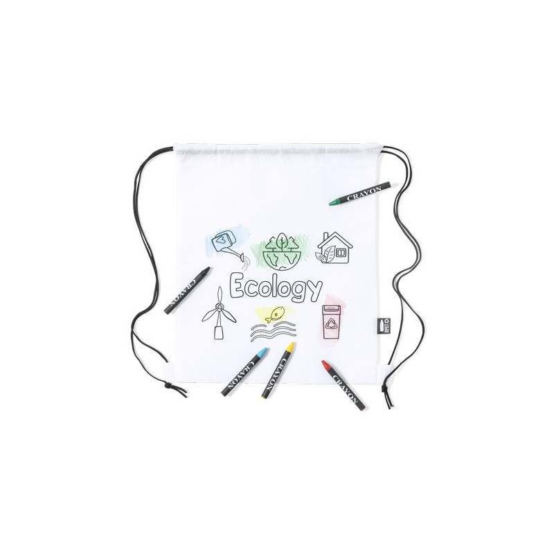Sac à Dos Éco-responsable Personnalisé avec Trolley Balard Gibut Matières : PET recyclé Couleurs : blanc marquage laser ultra pr