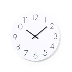 Pendule Murale Personnalisable Kajim Matières : MDF Couleurs : blanc