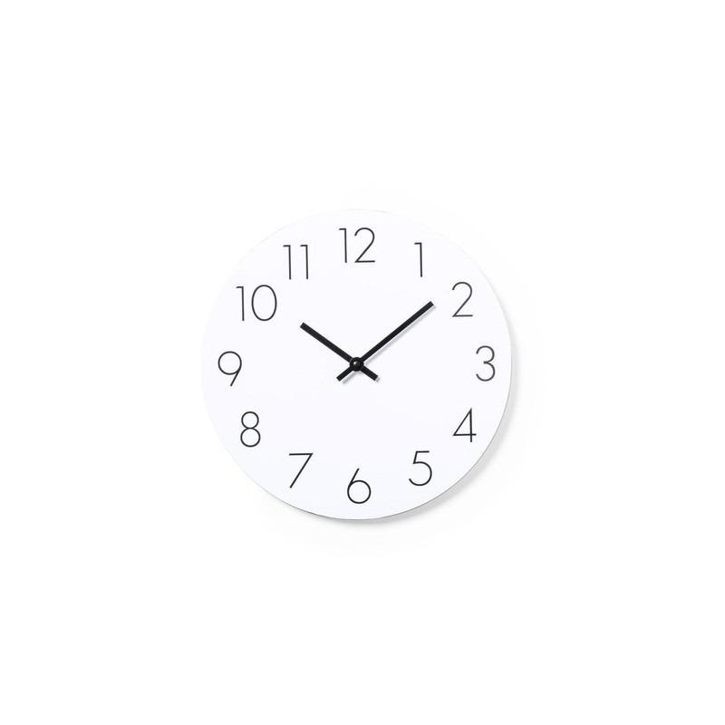 Pendule Murale Personnalisable Kajim Matières : MDF Couleurs : blanc