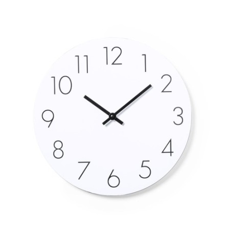 Pendule Murale Personnalisable Kajim Matières : MDF Couleurs : blanc