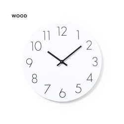 Pendule Murale Personnalisable Kajim Matières : MDF Couleurs : blanc 2