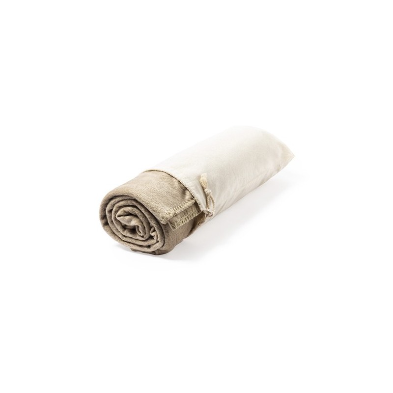Couverture Éco-responsable Personnalisée pas cher - Bibbly Couleurs : naturel Matières : polyester recyclé cadeau entreprise pas