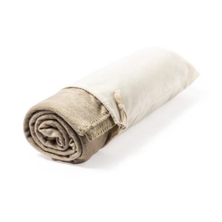 Couverture Éco-responsable Personnalisée pas cher - Bibbly Couleurs : naturel Matières : polyester recyclé cadeau entreprise pas