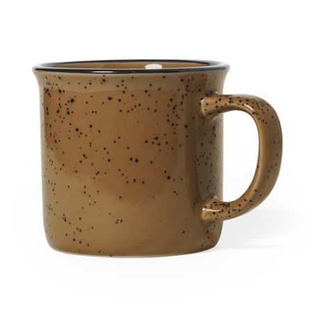 Mug Vintage Personnalisable Éco-responsable - Tasse Lanay Matières : céramique Couleurs : marron