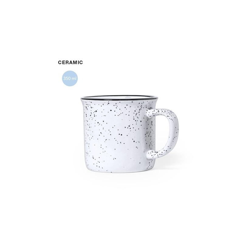 Mug Vintage Personnalisable Éco-responsable - Tasse Lanay Matières : céramique Couleurs : marron goodies publicitaire événementi