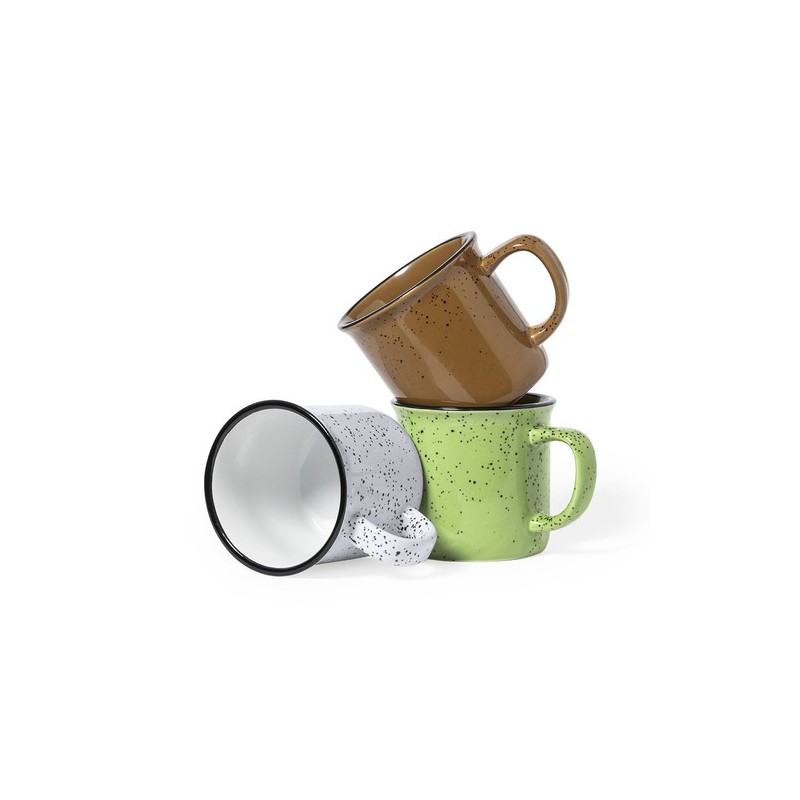 Mug Vintage Personnalisable Éco-responsable - Tasse Lanay Matières : céramique Couleurs : marron goodies entreprise design