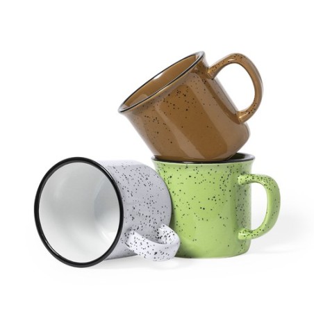 Mug Vintage Personnalisable Éco-responsable - Tasse Lanay Matières : céramique Couleurs : marron goodies entreprise design