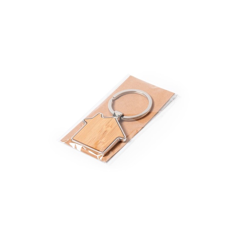 Porte-Clés Publicitaires Personnalisés Cutum Matières : bambou impression haute définition