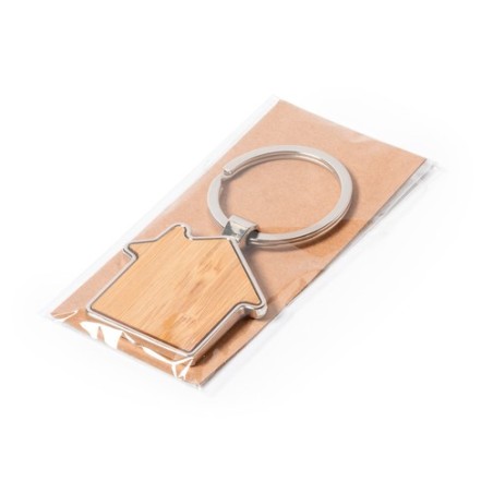 Porte-Clés Publicitaires Personnalisés Cutum Matières : bambou impression haute définition