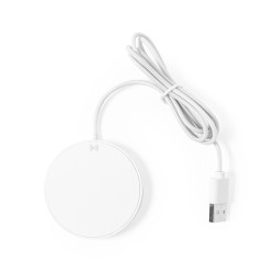 Chargeur Éco-responsable Pratique Personnalisé Pas Cher - Dixlem RCS Matières : ABS recyclé Couleurs : blanc