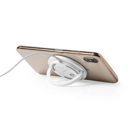 Chargeur Éco-responsable Pratique Personnalisé Pas Cher - Dixlem RCS Matières : ABS recyclé Couleurs : blanc personnalisation ra