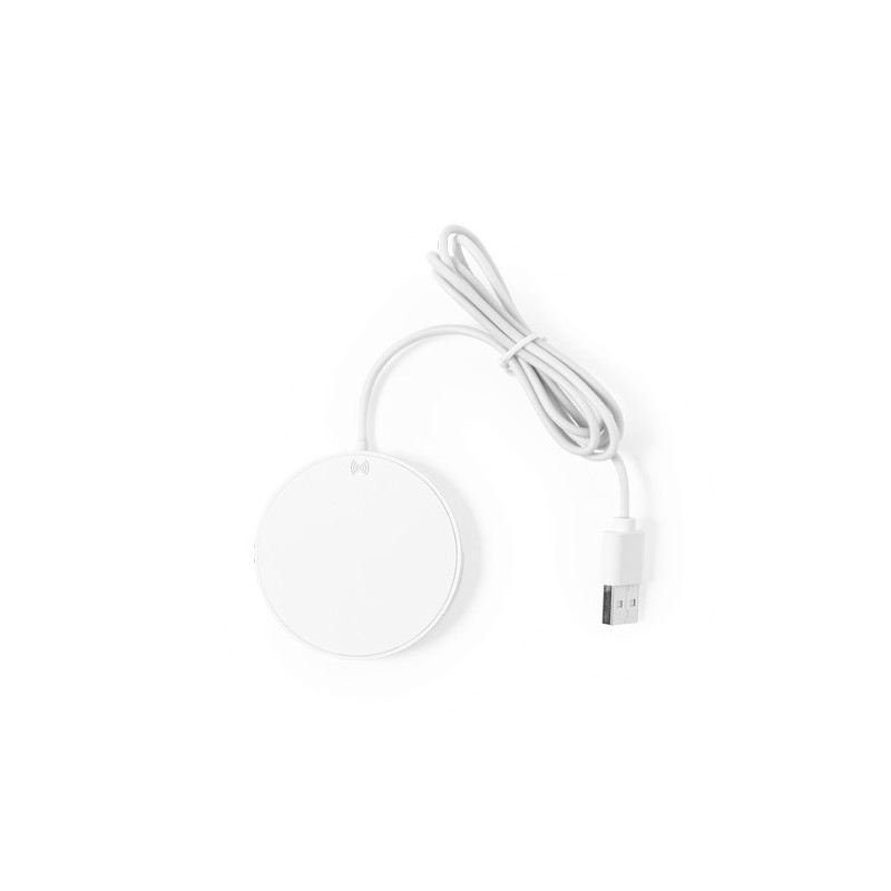 Chargeur Éco-responsable Pratique Personnalisé Pas Cher - Dixlem RCS Matières : ABS recyclé Couleurs : blanc impression logo hau