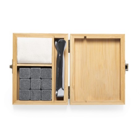 Set de Glaçons Réutilisables Personnalisés Holier Matières : bambou cadeau collaborateur premium