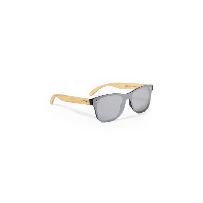 Lunettes de soleil personnalisées UV400 pas cher - Graham Matières : bambou Couleurs : noir cadeau entreprise pas cher
