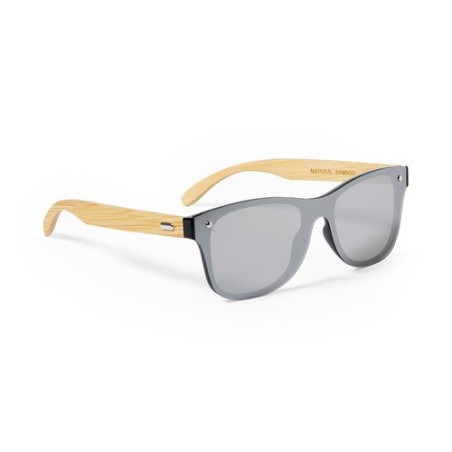 Lunettes de soleil personnalisées UV400 pas cher - Graham Matières : bambou Couleurs : noir cadeau entreprise pas cher