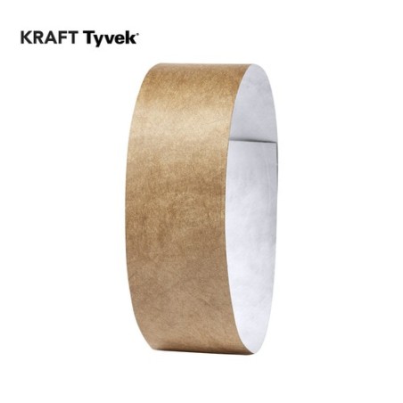 Bracelet personnalisé idéal pour vos événements - Sowel pas cher Matières : tyvek Couleurs : naturel personnalisable avec votre 