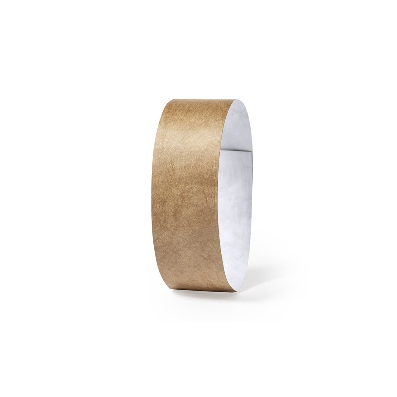 Bracelet personnalisé idéal pour vos événements - Sowel pas cher Matières : tyvek Couleurs : naturel cadeau entreprise pas cher