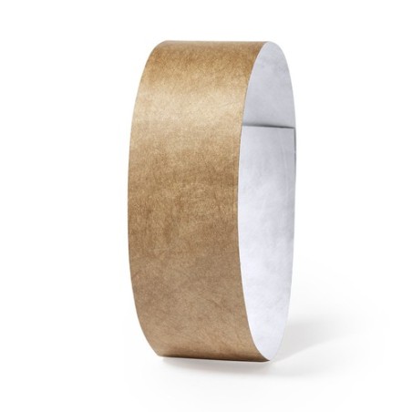 Bracelet personnalisé idéal pour vos événements - Sowel pas cher Matières : tyvek Couleurs : naturel cadeau entreprise pas cher