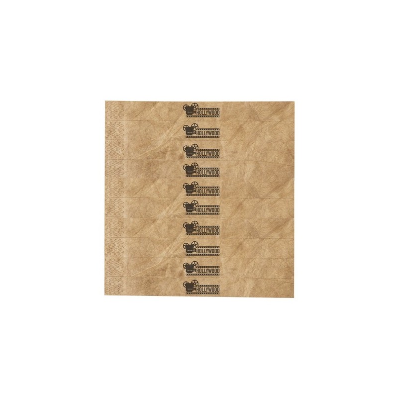Bracelet personnalisé idéal pour vos événements - Sowel pas cher Matières : tyvek Couleurs : naturel goodies publicitaire événem
