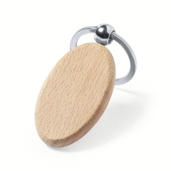 Porte-clés éco-friendly en bois personnalisable Pelton Matières : bois 2