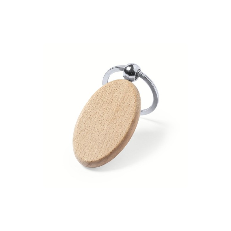 Porte-clés éco-friendly en bois personnalisable Pelton Matières : bois livraison express 24h 48h