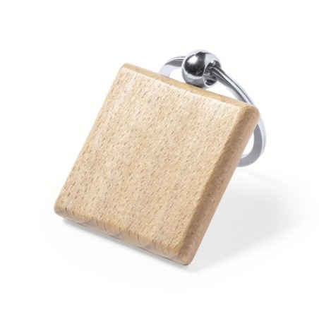 Porte-clés éco-friendly en bois personnalisable Pelton Matières : bois impression logo haute qualité
