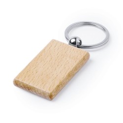 Porte-clés éco-friendly en bois personnalisable Pelton Matières : bois goodies publicitaire durable