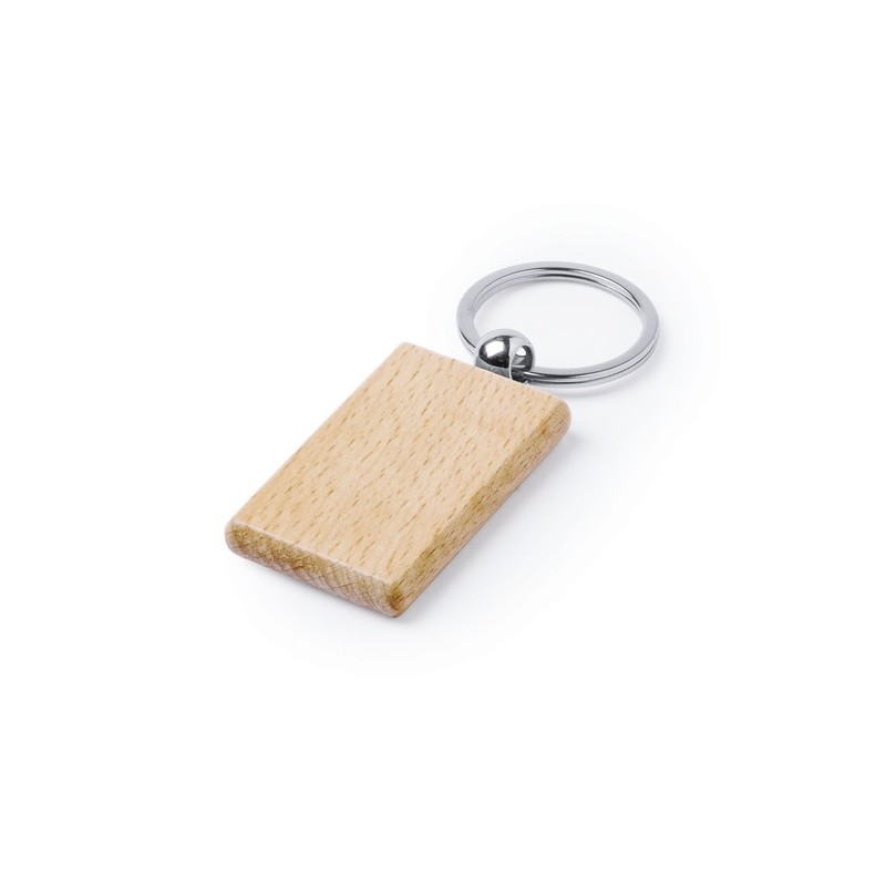 Porte-clés éco-friendly en bois personnalisable Pelton Matières : bois goodies publicitaire durable